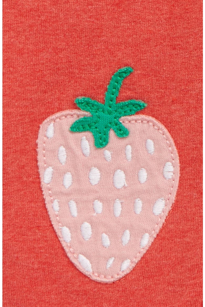 Fun Appliqué Patch Pants, Alternate, color, PEACH MELBA STRAWBERRIES