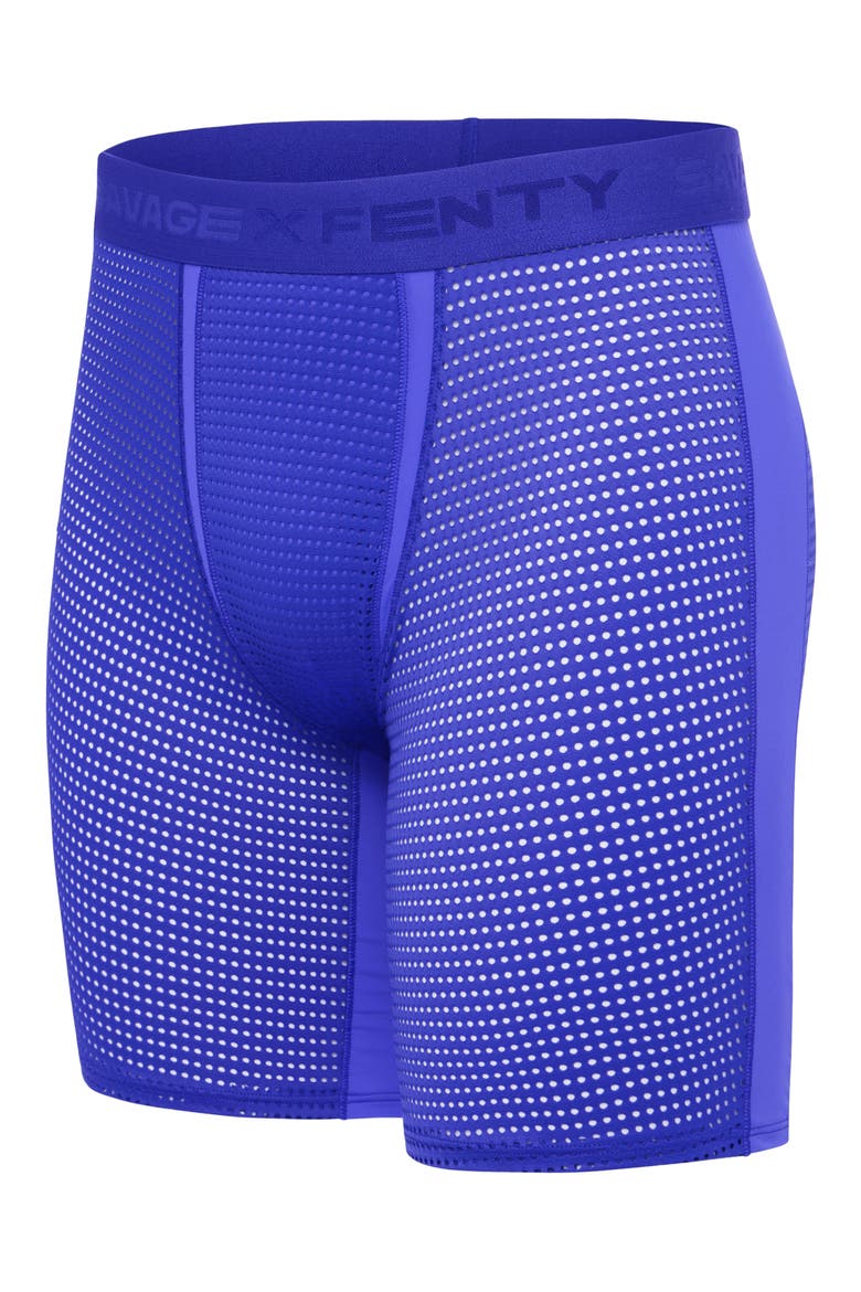Flex Performance Mesh Long Boxer Briefs, Alternate, color, GEMSTONE BLUE