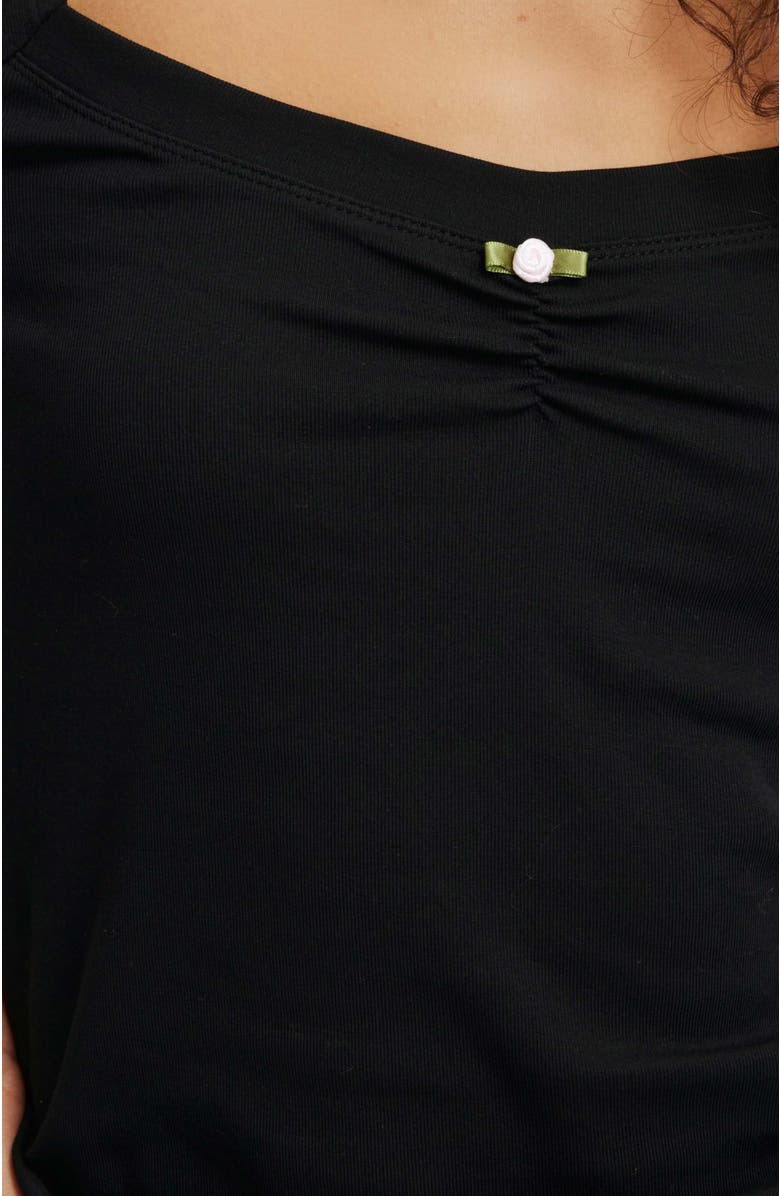 Cotton On Sarah Rosette Square Neck Long Sleeve, Alternate, color, 