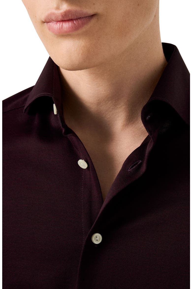 Contemporary Fit Cotton Dress Shirt, Alternate, color, MEDIUM RED