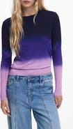 Desigual Ombré Fine Gauge Crewneck Sweater