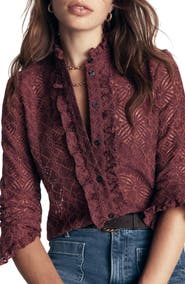 Boden Sienna Frill Lace Shirt