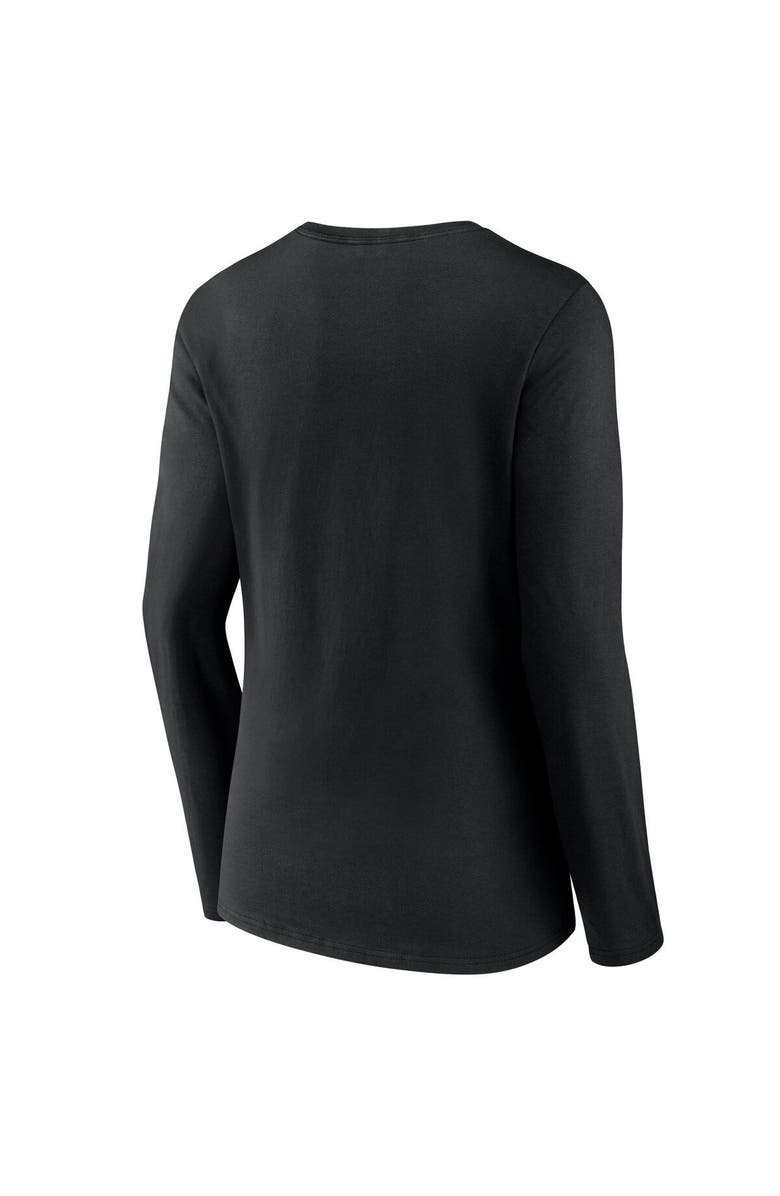 FANATICS Women's Fanatics Branded Black Cincinnati Bengals 2022 AFC North Division Champions Divide & Conquer Long Sleeve V-Neck T-Shirt, Alternate, color, 