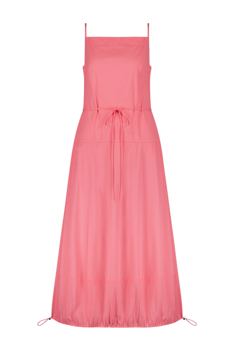 Cotton Poplin Bubble Hem Dress