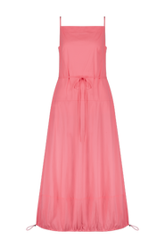 Lela Rose Cotton Poplin Bubble Hem Dress