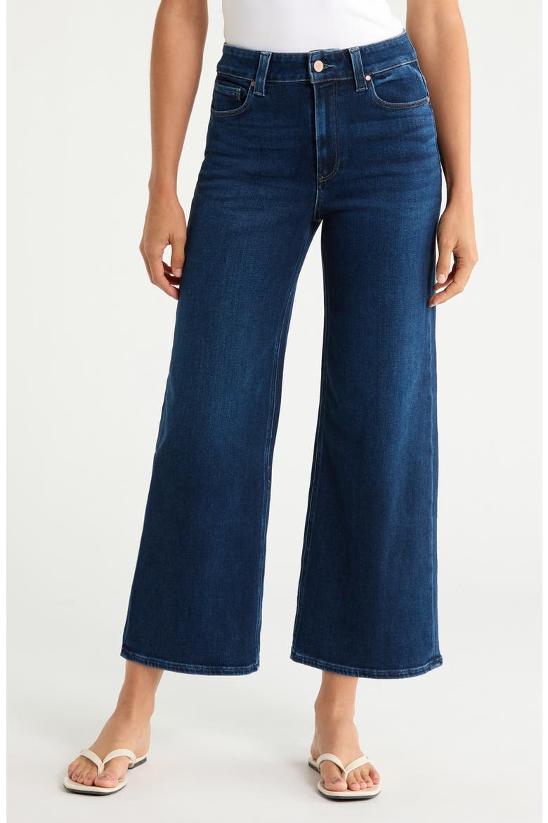 Anessa High Waist Wide Leg Jeans, Main, color, BASILICA