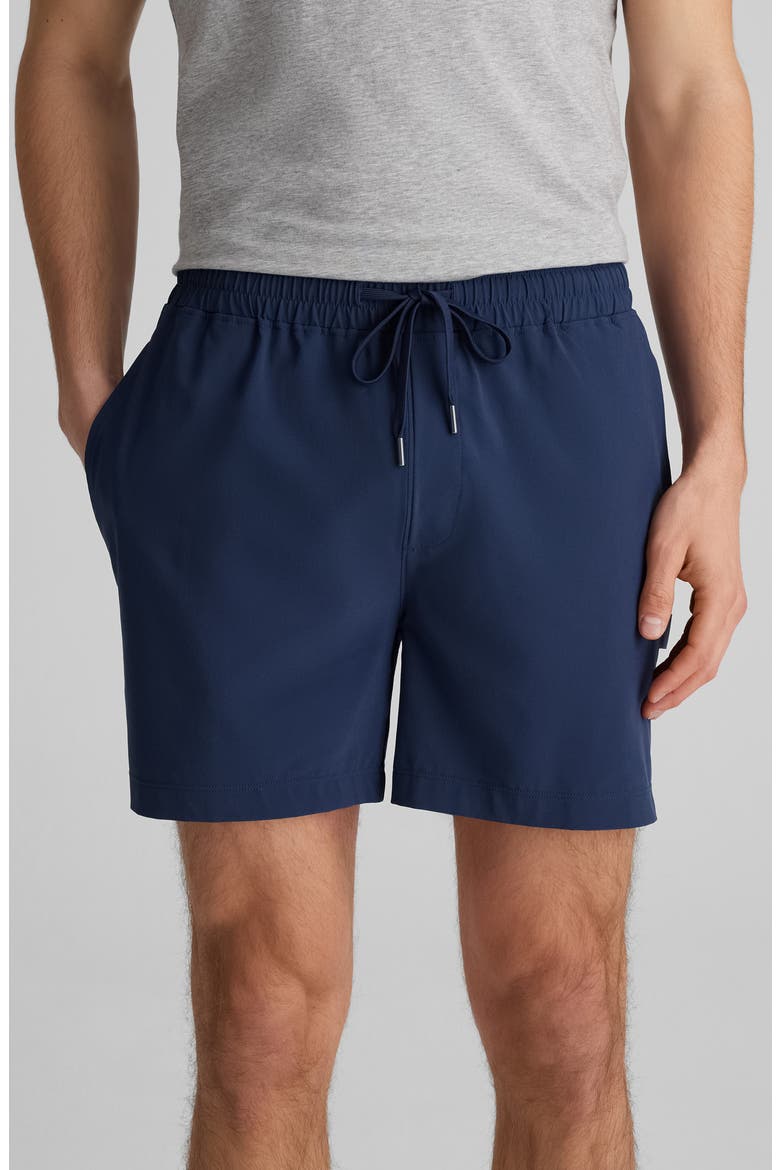 Luxe Traveler Shorts, Main, color, DRESS BLUES