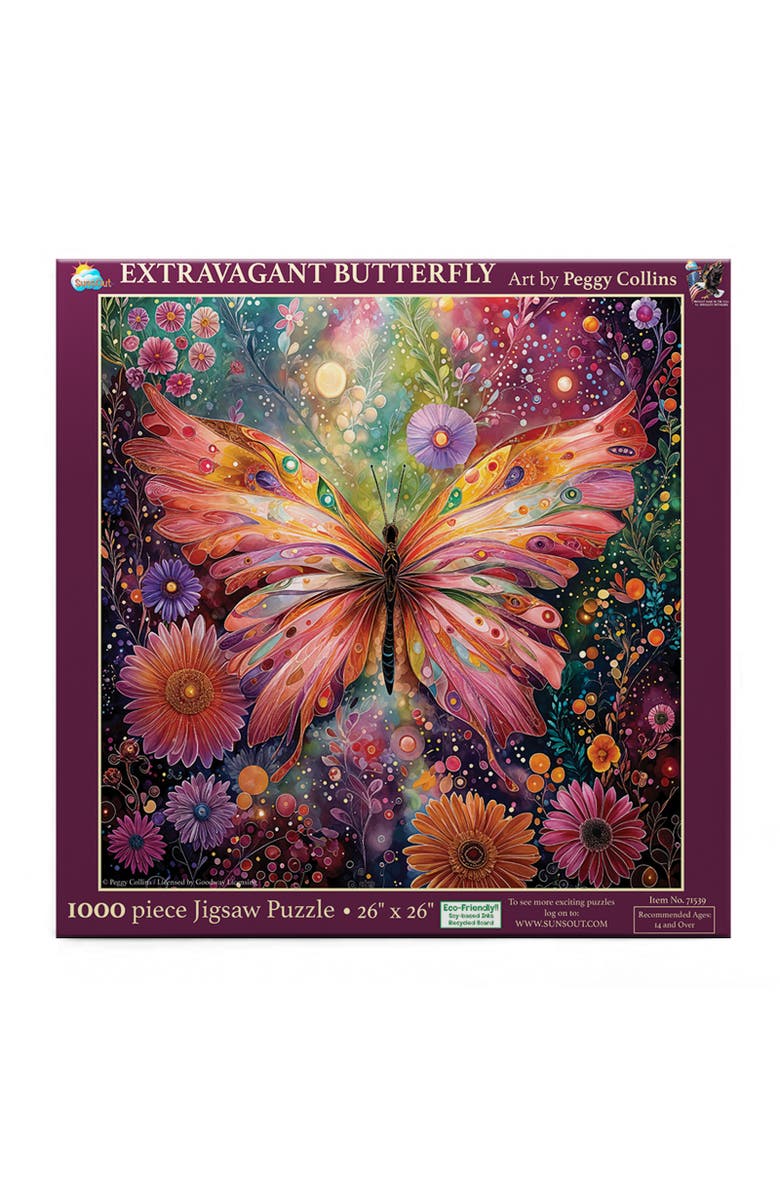 Sunsout Extravagent Butterfly 1000 piece Jigsaw Puzzle for Adults, Alternate, color, Multicolor