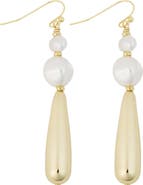 Panacea Cultured Pearl Drop Earrings