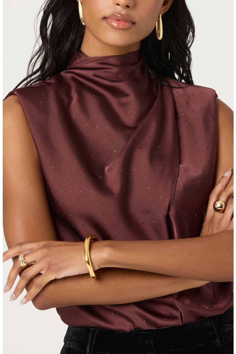 Inaya Crystal Studded Sleeveless Top, Alternate, color, DUSTY PLUM
