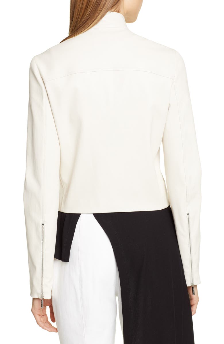 Rosetta Getty Leather Biker Jacket, Alternate, color, 