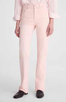 The Longline Garment Dyed High Waist Straight Leg Jeans
