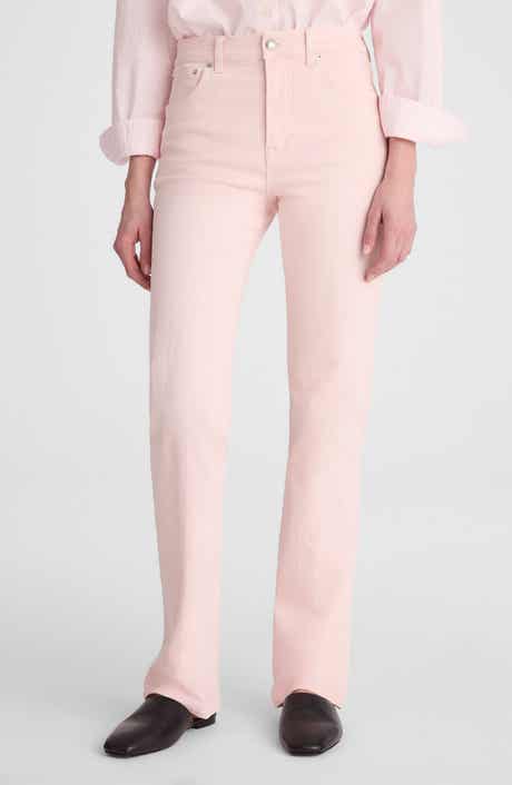 The Longline Garment Dyed High Waist Straight Leg Jeans