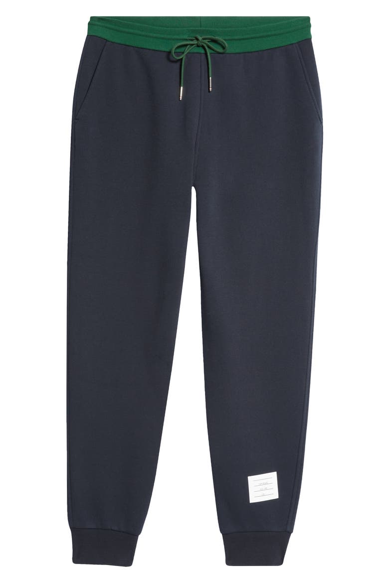 Colorblock Cotton Joggers, Alternate, color, NAVY