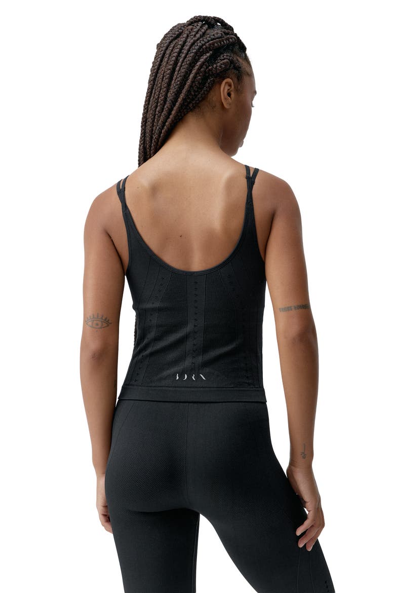 Shantala Medium Support Seamless Sport Top, Alternate, color, Black