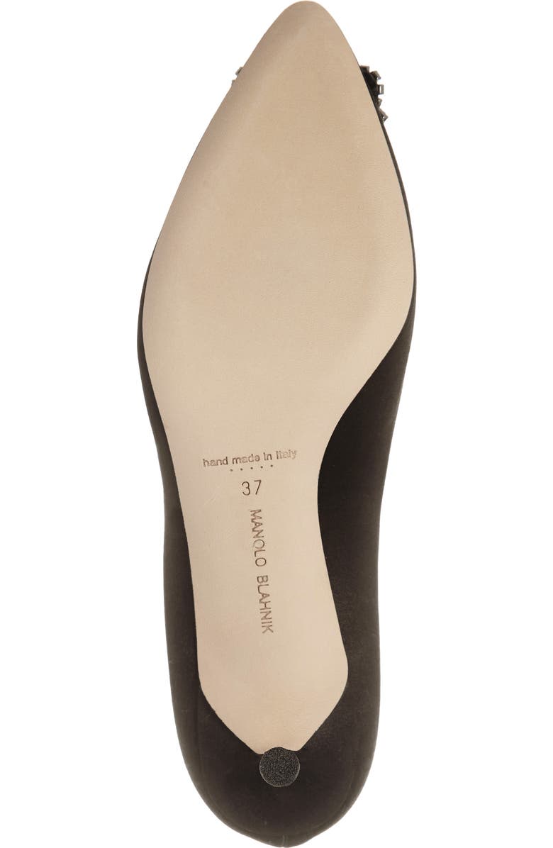 Manolo Blahnik Hangisi Embellished Pointed Toe Pump, Alternate, color,