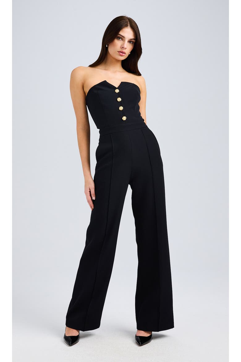 Camilo Crepe Jumpsuit, Alternate, color, Black