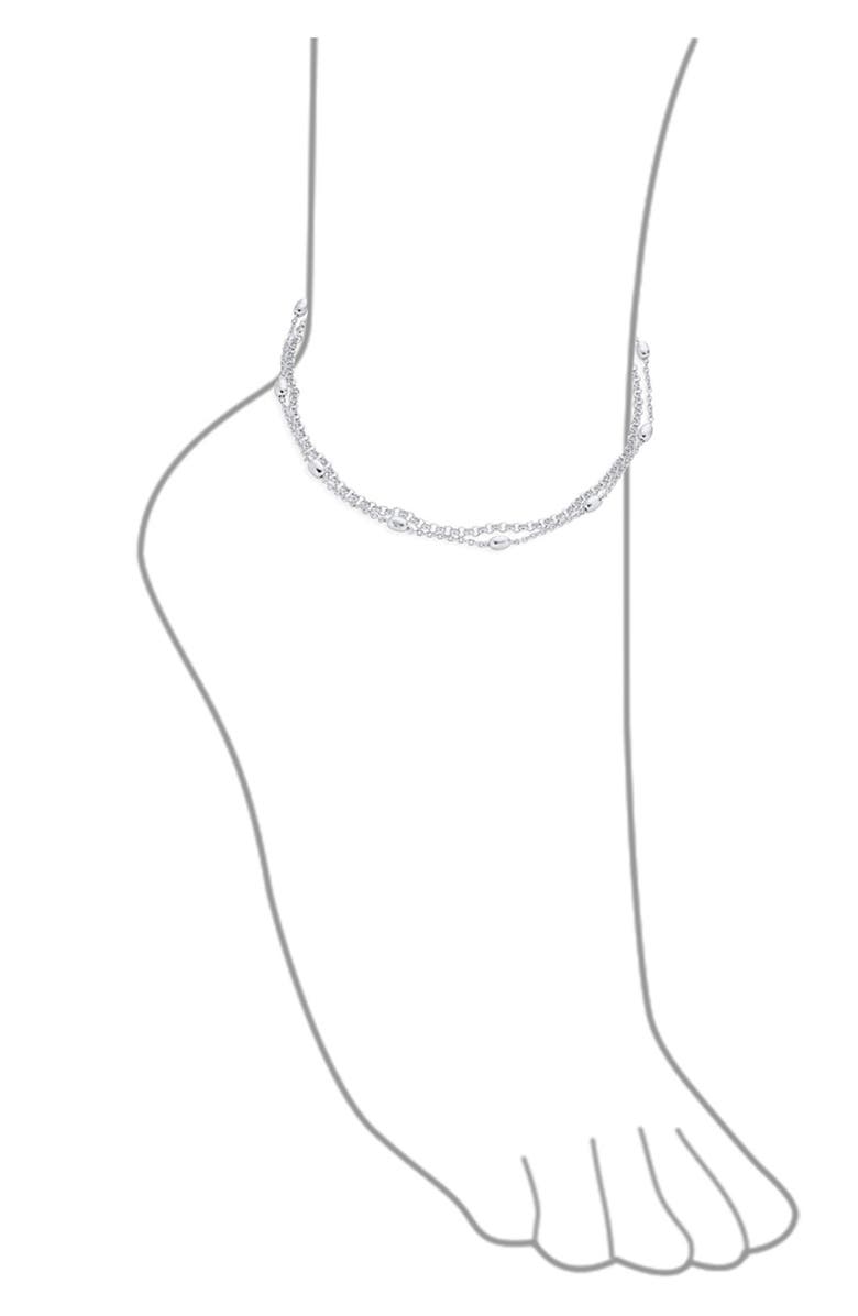 BLING JEWELRY Beaded Chain Anklet, Alternate, color, 