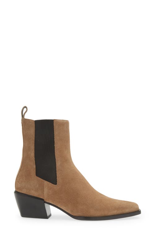 Rag & Bone Joni Suede Chelsea Booties In Cmlblksd