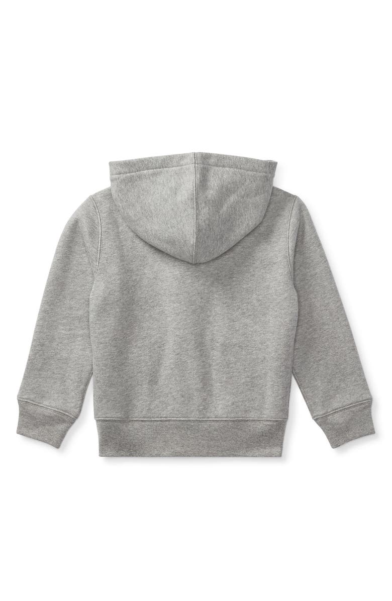 Polo Ralph Lauren Kids' Full Zip Fleece Hoodie, Alternate, color, Dark Sport Heather