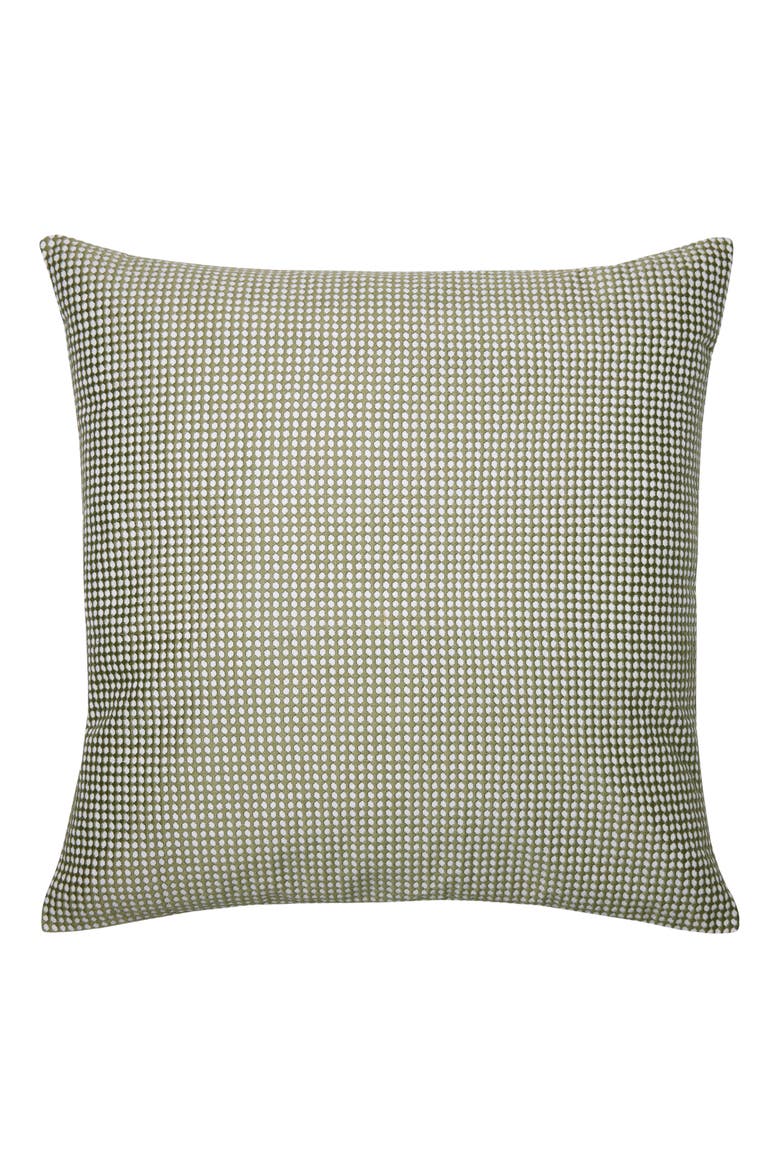 Colore Dot Print Linen & Cotton Accent Pillow, Main, color, KIWI