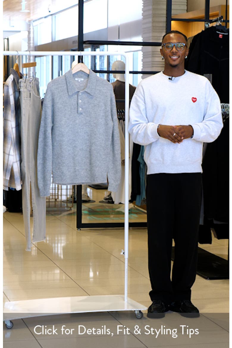 Alpaca Blend Polo Sweater video