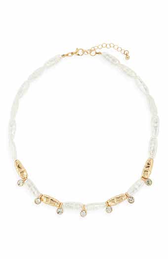 NORDSTROM RACK Stick Faux Pearl Collar Necklace
