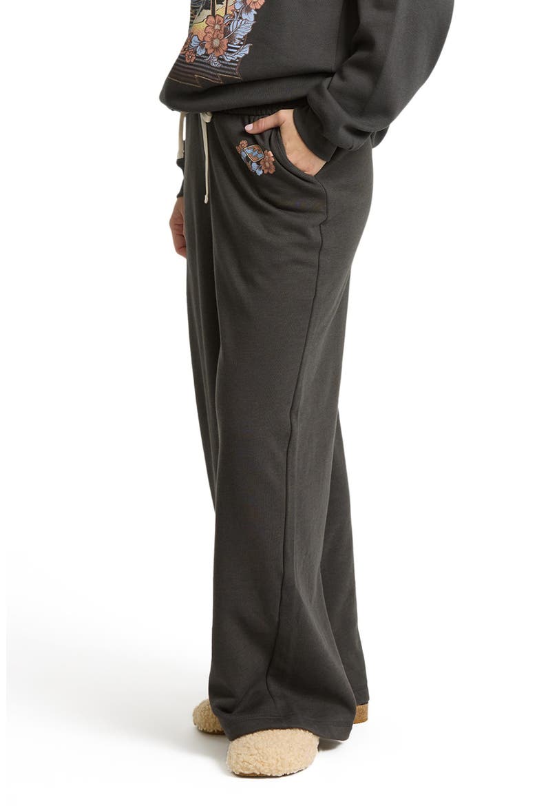 What a View Fleece Relaxed Leg Pants, Alternate, color, OFF BLACK