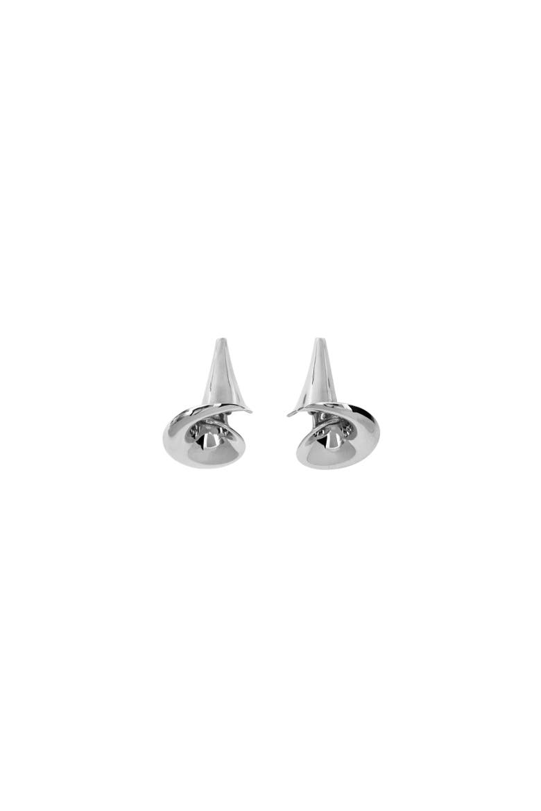 Tulip Earrings, Alternate, color, Silver