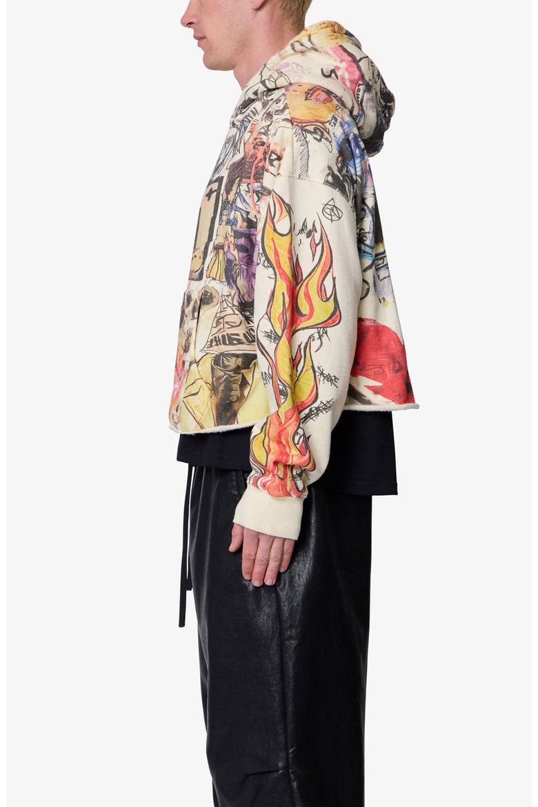Doodle Hoodie, Alternate, color, BEIGE MULTI