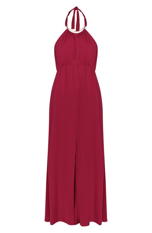 Vix Paula Hermanny Solid Joy Cover-up Maxi Dress In Pink