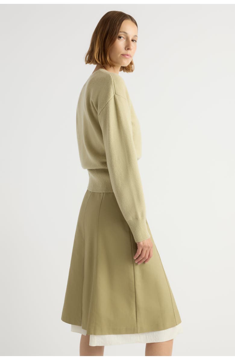 Modern Citizen Devon Layered Skirt, Alternate, color, Khaki