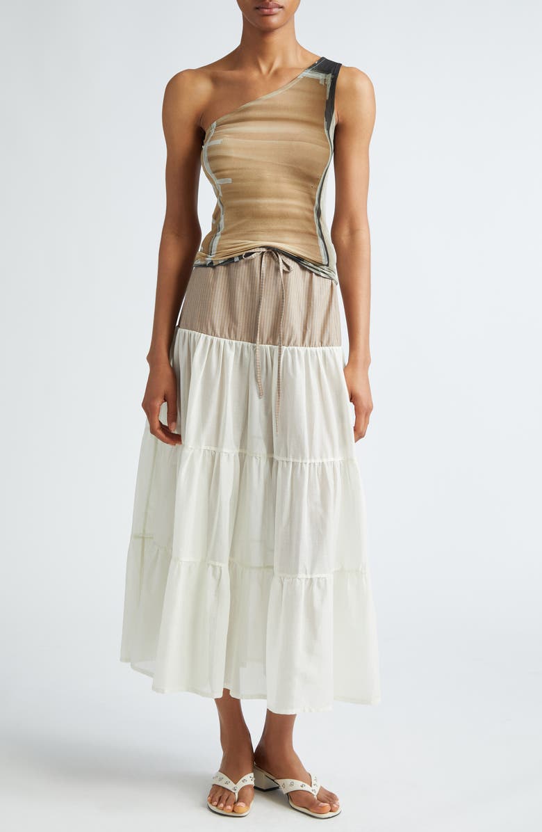 Paloma Wool Colu Construction Print One-Shoulder Top, Alternate, color, 