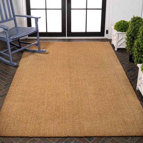 Jonathan Y Peater Classic Casual Commerical Natural Coir Mat Indoor/outdoor In Brown