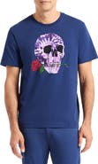 Robert Graham Tie Dye Skull Graphic T-Shirt