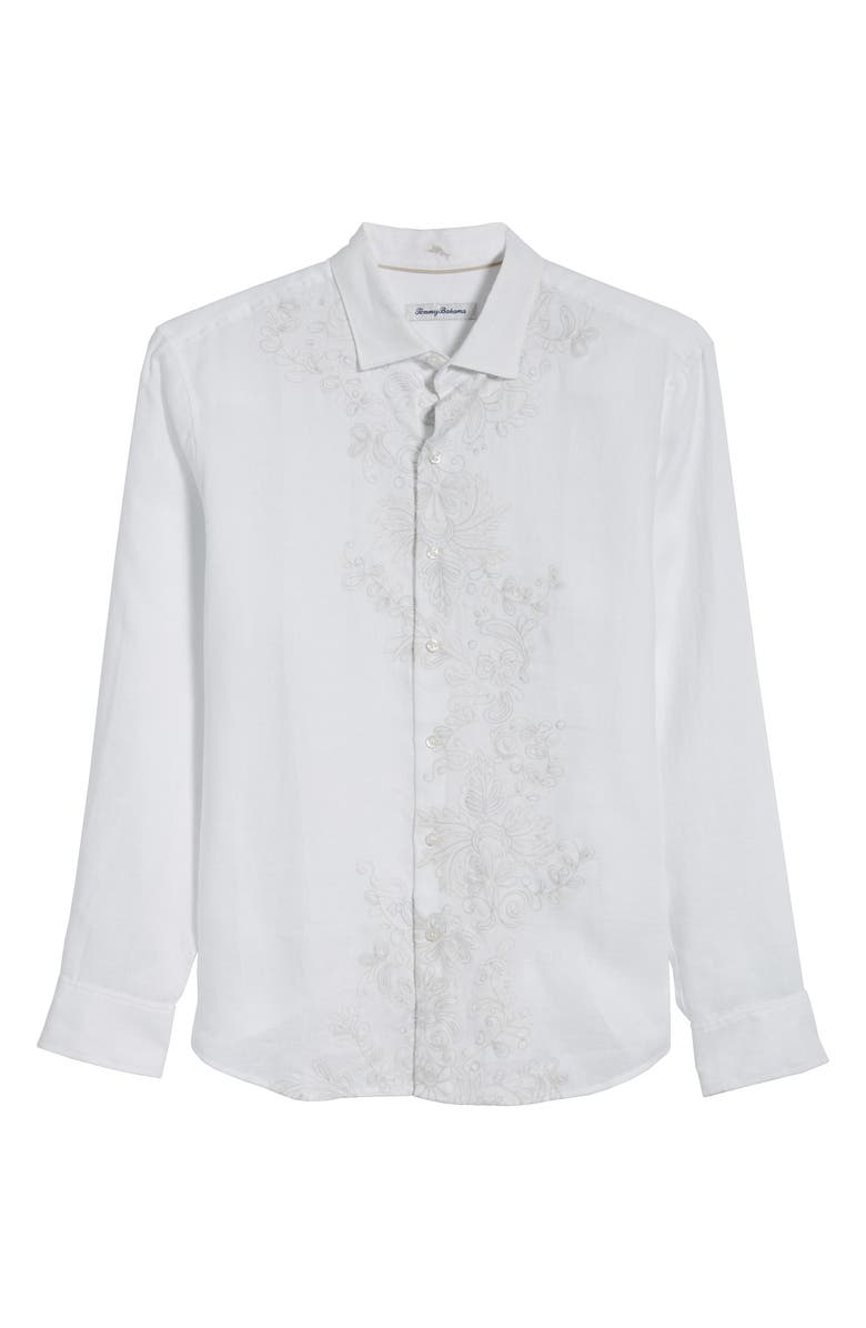 Tommy Bahama Get Your Groom On Linen Sport Shirt, Alternate, color,