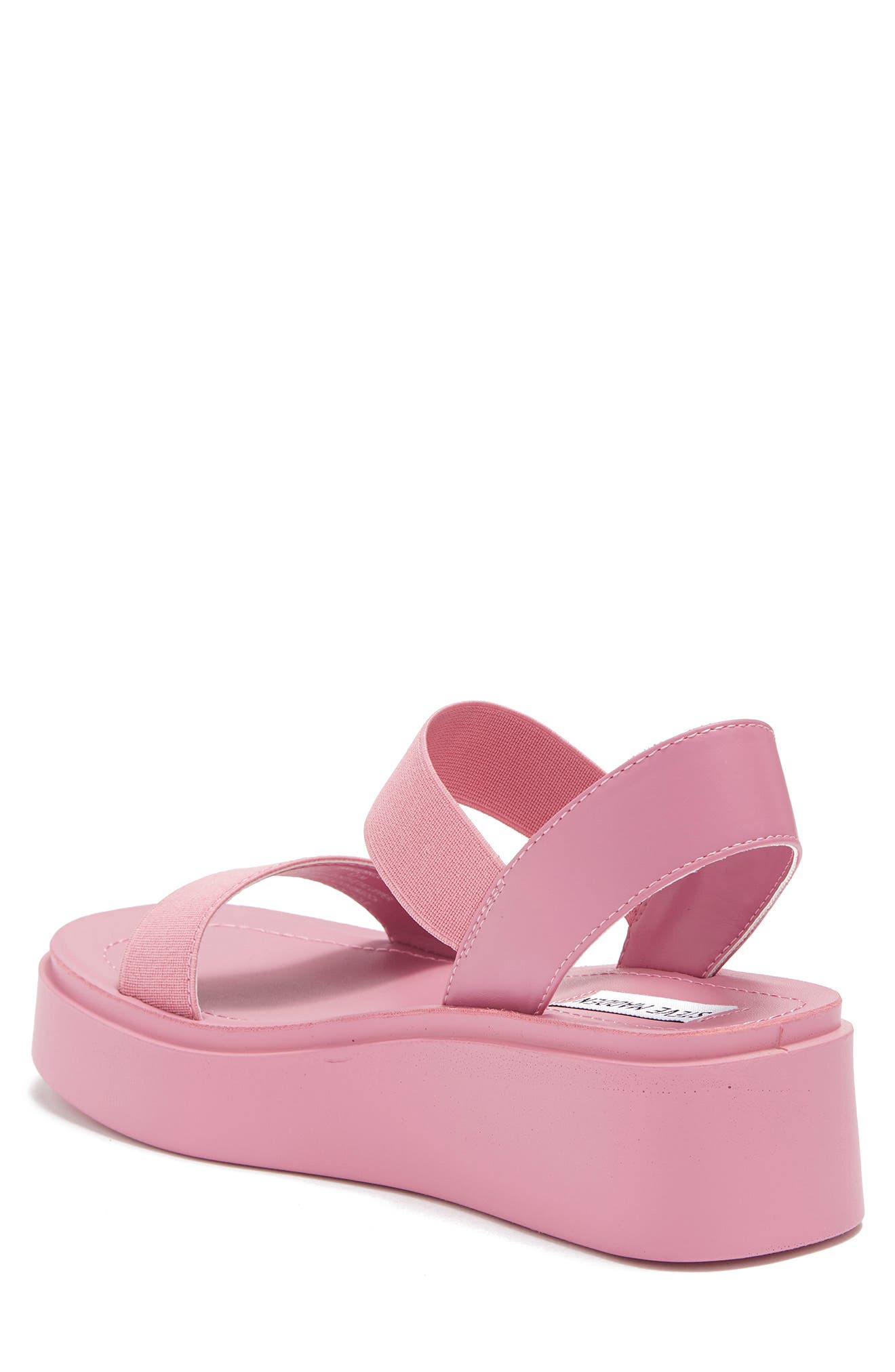 Janice Platform Wedge Sandal, Alternate, color, PINK PU/ ELASTIC