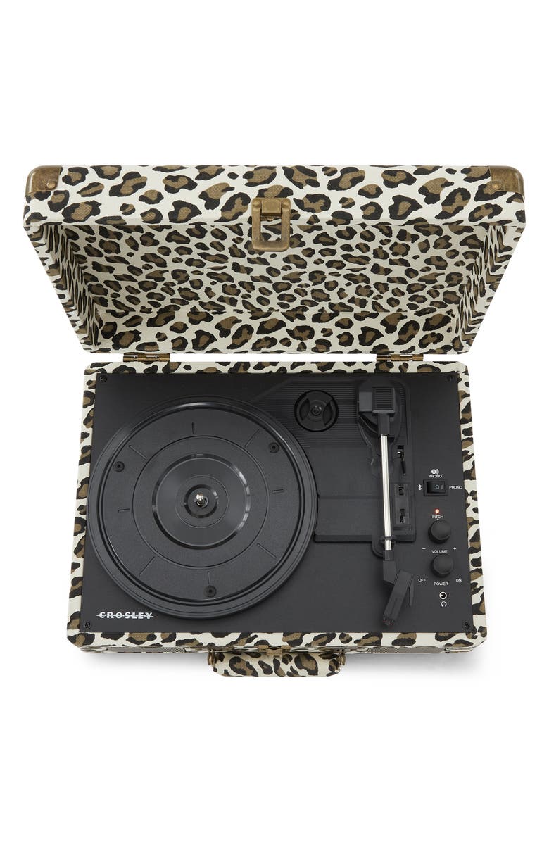 Crosley Radio Cruiser Plus Bluetooth Record Player, Alternate, color, Leopard