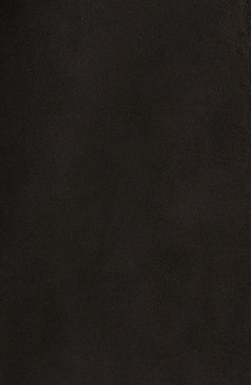Hiso Libra Longline Genuine Shearling Coat In Black