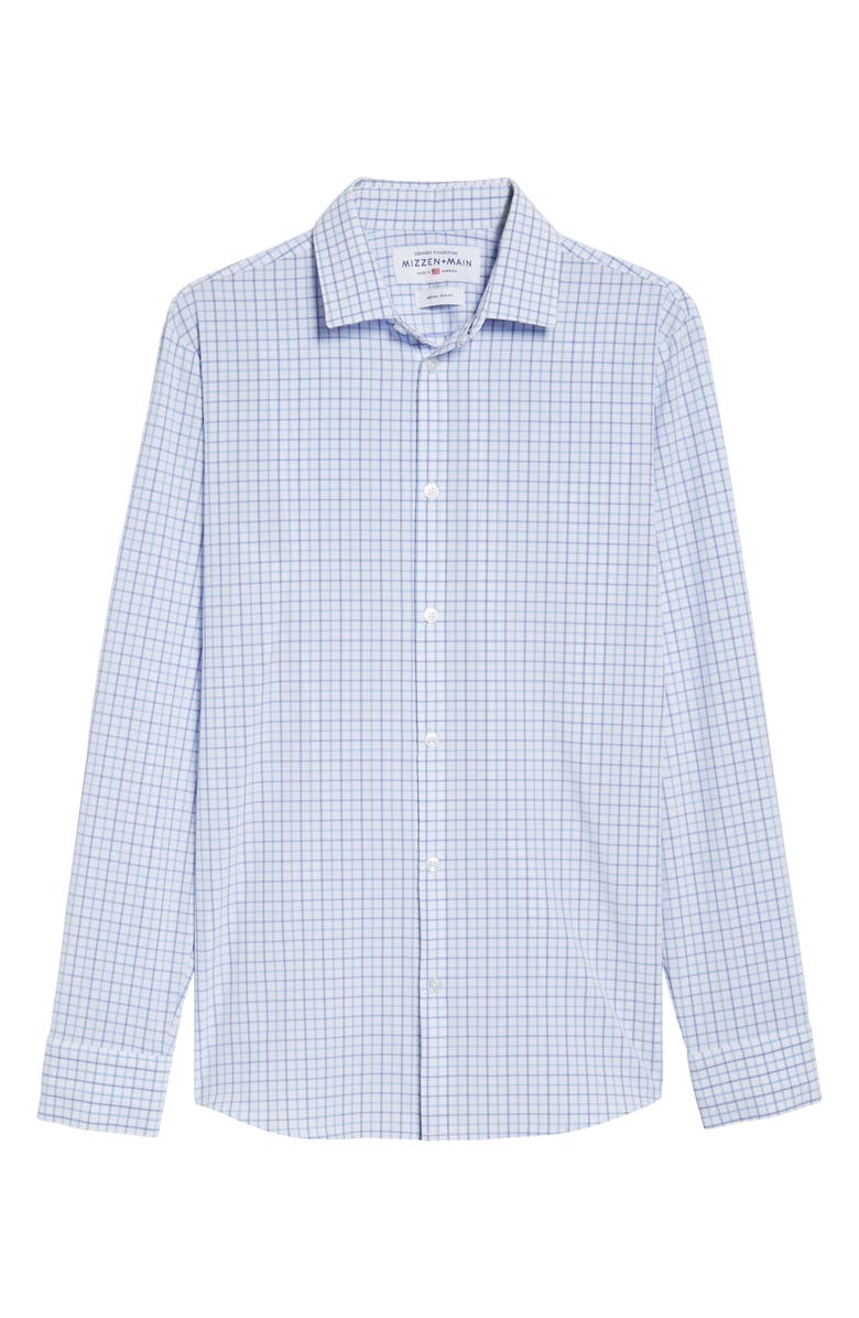 Mizzen+Main Hallandale Dusty Lavender Check Sport Shirt, Alternate, color, 