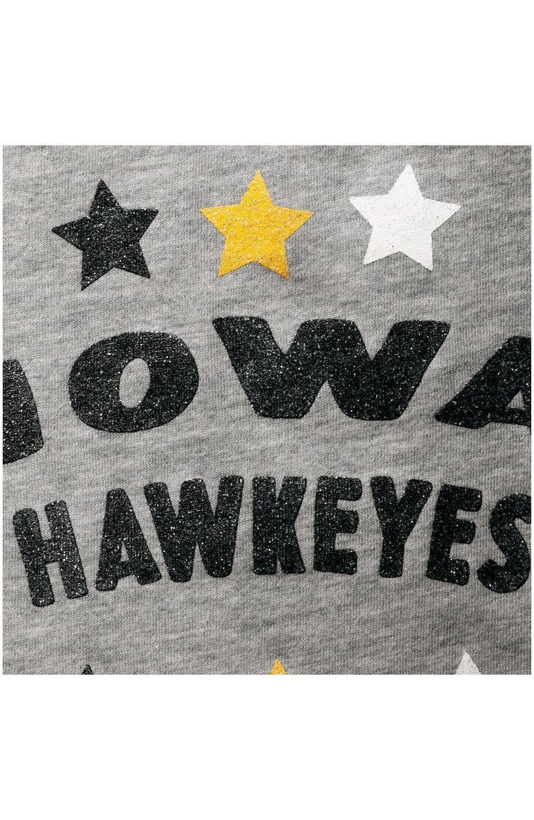 COLOSSEUM Girls Toddler Colosseum Heathered Gray/Black Iowa Hawkeyes Smile T-Shirt & Skirt Set, Alternate, color,