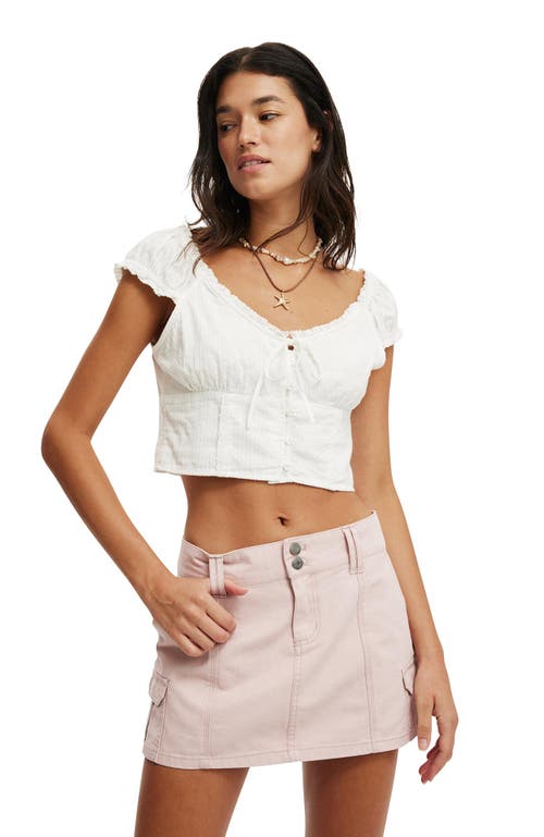 Cotton On Benny Cargo Skirt In Soft Pink