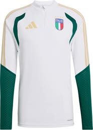 adidas Men's adidas  White Italy National Team FIFA x World Cup 2026 Tiro Quarter-Zip Training Top