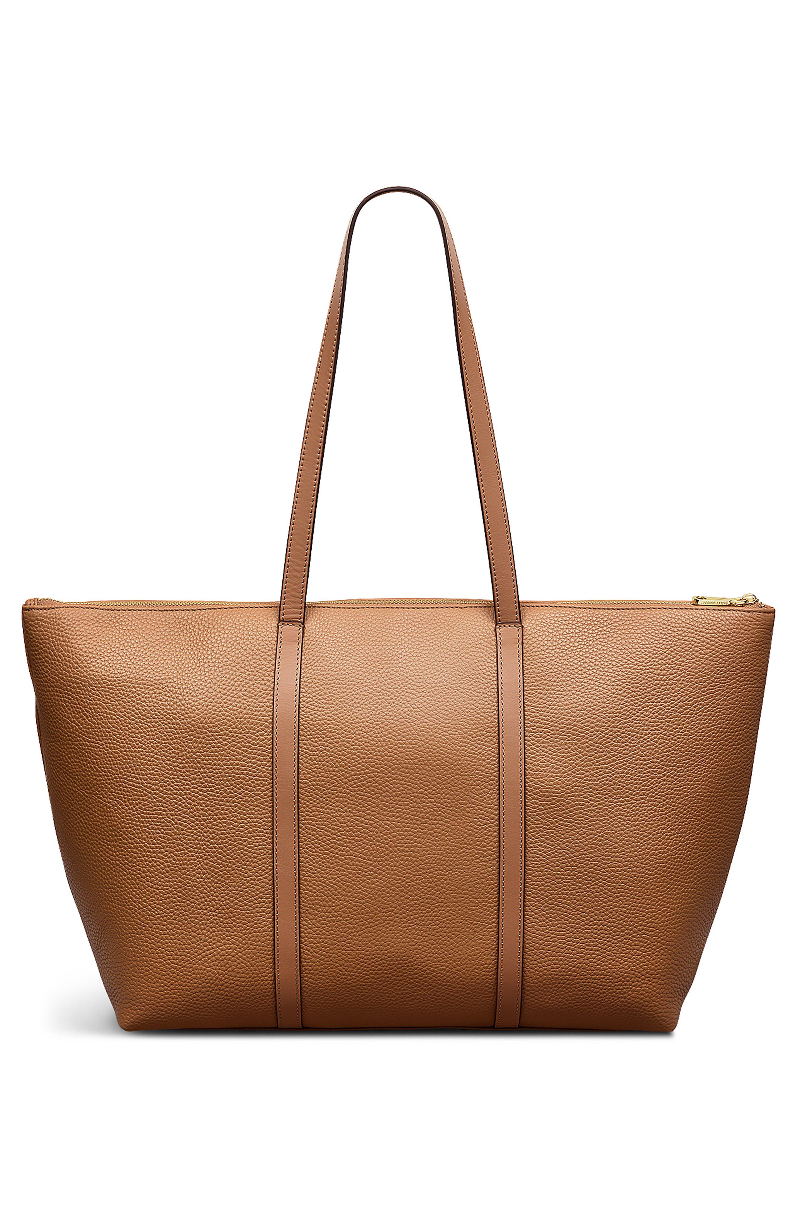 Radley Lynton Large Leather Tote, Alternate, color, Chai