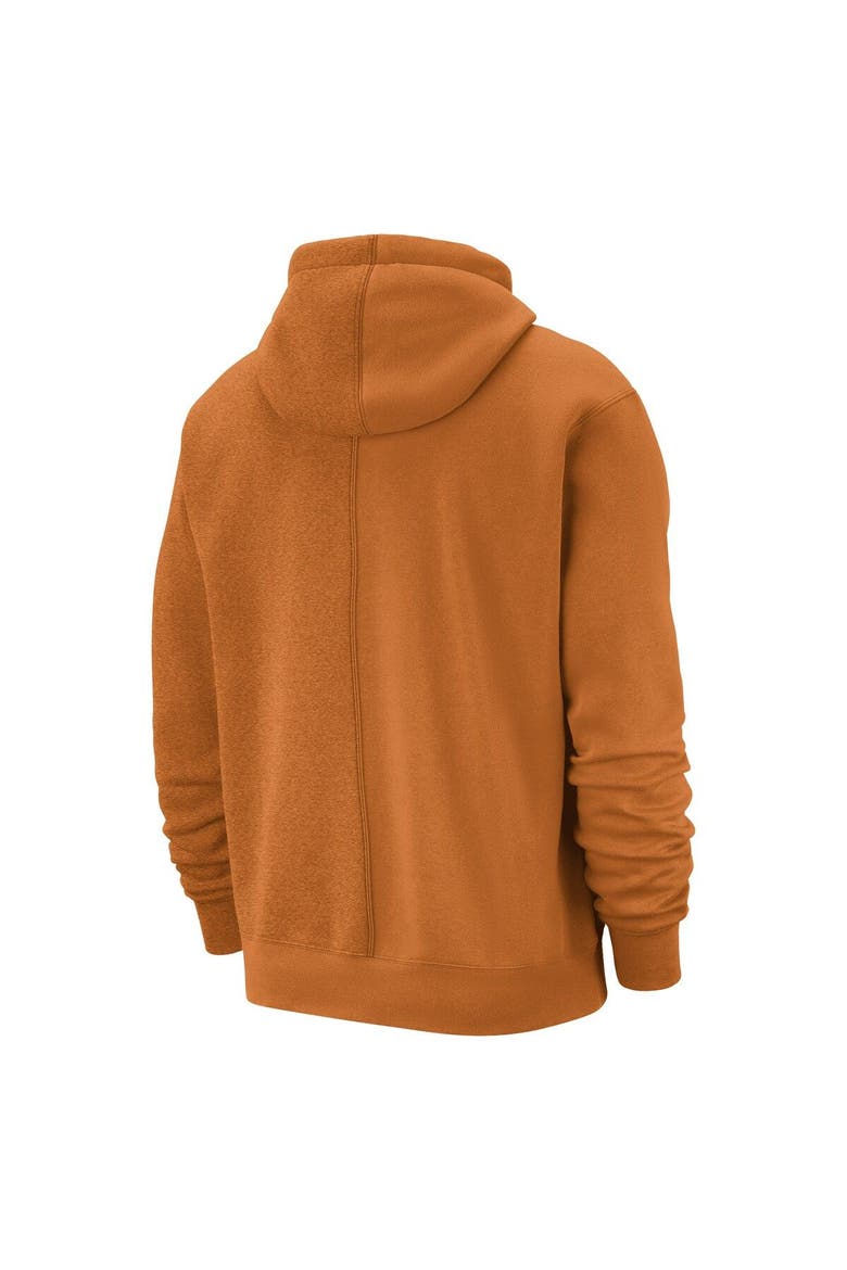 Men's Nike Orange Phoenix Suns Courtside Versus Stitch Split Pullover Hoodie, Alternate, color, Orange