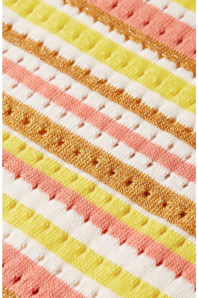 Kids' Stripe Open Stitch Sweatpants, Alternate, color, STRIPE BLAZING YELLOW