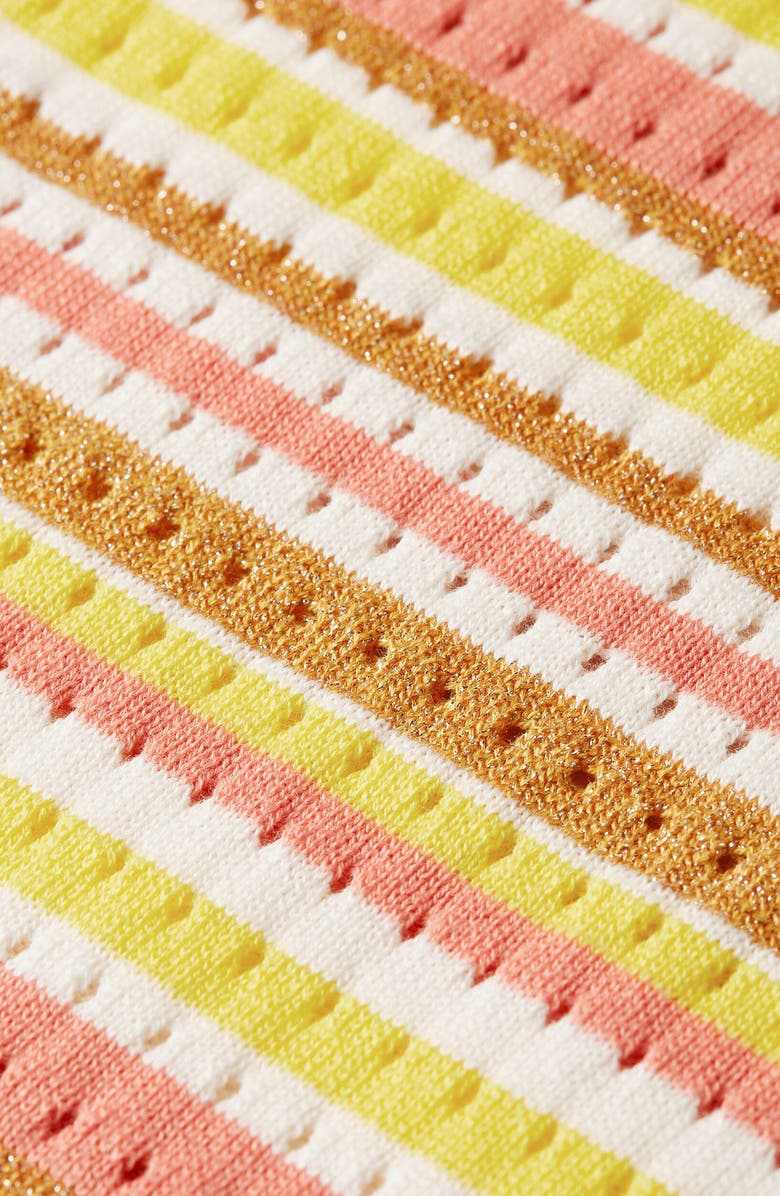 Scotch & Soda Kids' Stripe Open Stitch Sweatpants, Alternate, color, Stripe Blazing Yellow