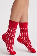 Stems Polka Dot Crew Socks