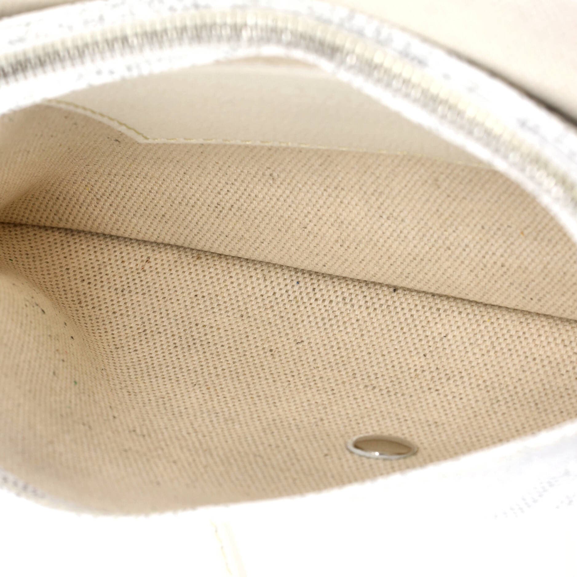 Pre-Owned Goyard Plumet Clutch Wallet Coated Canvas, Alternate, color, White