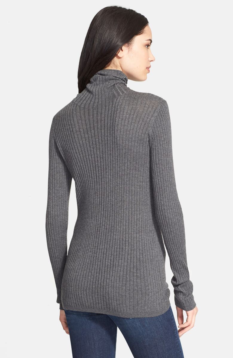 Vince Skinny Rib Turtleneck, Alternate, color, 